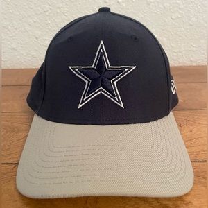 New Era 39THIRTY Navy/Gray Dallas Cowboys Two-Tone Flex Hat. Sz M/L